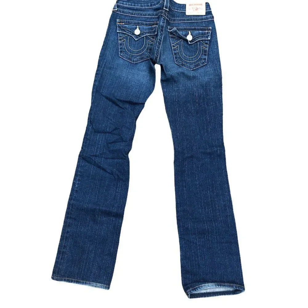 TRUE Religion Jeans Size 27 BILLY Blue - Picture 7 of 7